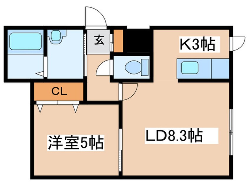 間取図 ＢＡＣＨＩＫＯＩ　ｖｅｒ．１