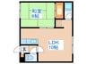 フジハウス 1LDKの間取り