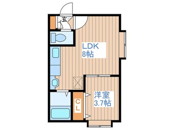 間取図 クリエイト旭町Ａ