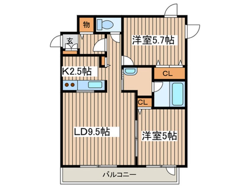 間取図 ヴァンベ－ル