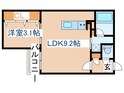 ﾍﾞﾗﾙｰﾁｪ新札幌の間取図