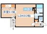 ﾍﾞﾗﾙｰﾁｪ新札幌 1LDKの間取り