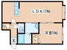 レユシール七番館 1LDKの間取り