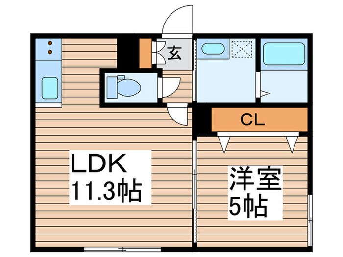 間取り図 ﾛｰﾀｽｻｳｽ