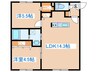 CreaMaison東札幌SW 2LDKの間取り