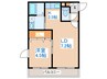 La Comodita Kotoni 1LDKの間取り