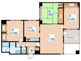 間取図 ハイム石蘭