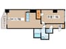 ＣＡＳＡ・ＶＩＬＬＡＧＥ 1LDKの間取り