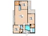 S-RESIDENCE豊平公園aloria 3LDKの間取り