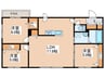 S-RESIDENCE豊平公園aloria 3LDKの間取り