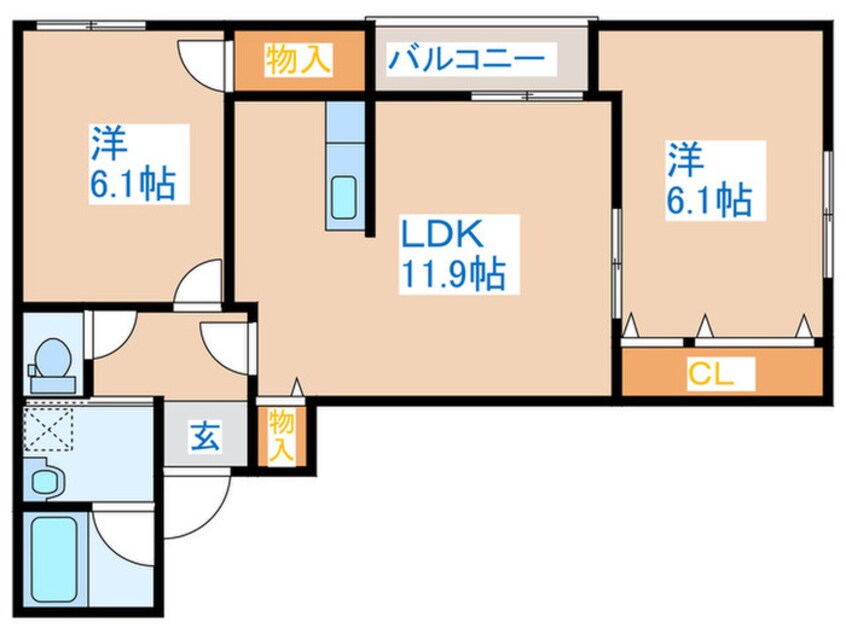 間取図 Ｋ１３