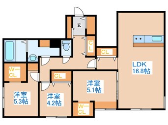 間取図 R-fino宮の沢