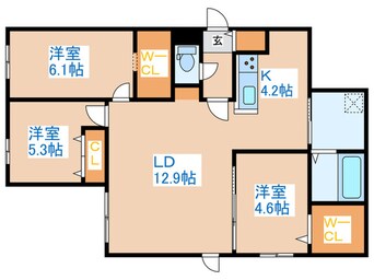 間取図 Livease Yamanote