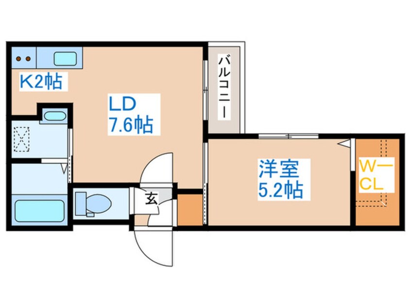 間取図 S-RESIDENCE琴似本通avanta
