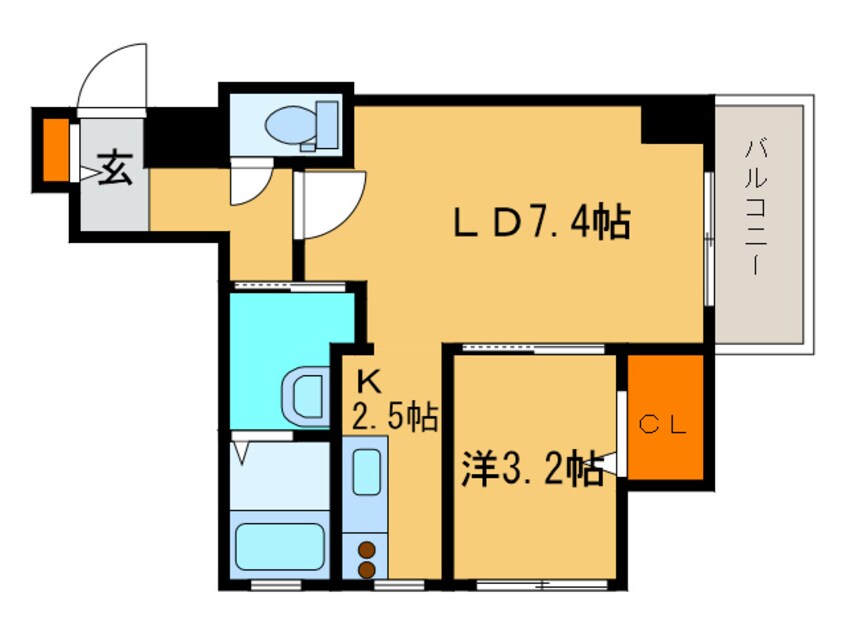 間取図 レガーロ札幌ステーション