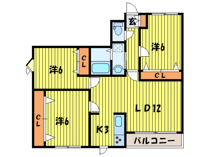 間取図 サイレンス旭ヶ丘