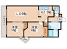 サイレンス旭ヶ丘 2LDKの間取り