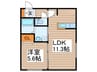 DAYS環状通東 1LDKの間取り