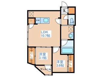 間取図 LiveCasa豊平
