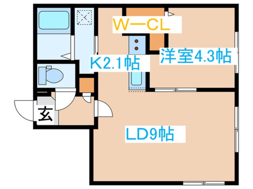 間取図 グランエリーナ南郷