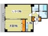 ティアラタワ－中島倶楽部 1LDKの間取り