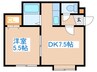 オリファコート 1DKの間取り
