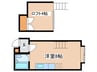 ハイツポンム 1Rの間取り