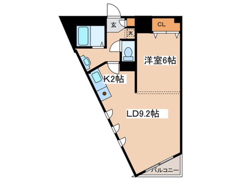 間取図 サテラ北３４条