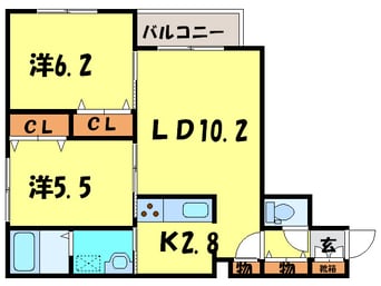 間取図 Foris・De Kikusui