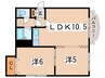 ティファニー北円山 2LDKの間取り