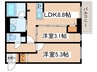 ｸﾗｯｾ札幌ｼﾃｨｱｸｼｱ・ｻｳｽﾃﾗｽ 2LDKの間取り