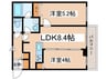ｸﾗｯｾ札幌ｼﾃｨｱｸｼｱ・ｻｳｽﾃﾗｽ 2LDKの間取り