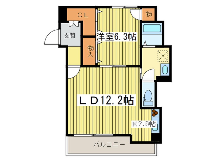 間取図 クレアシオン桑園