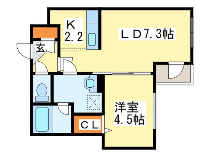 間取図 アンシャンテ環状通東