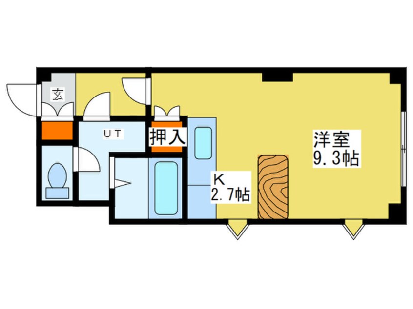 間取図 メゾンドエルミタージュ円山