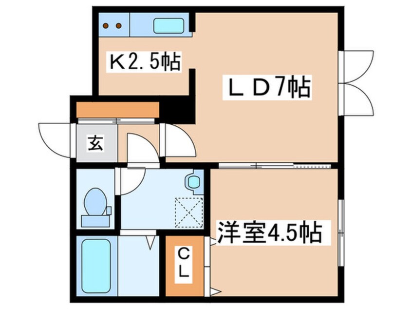 間取図 ayumillion2・6