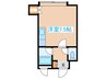 プレサント南８西８ 1Rの間取り