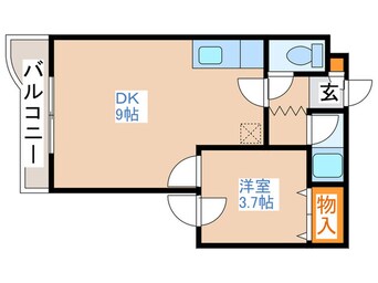 間取図 カンパ－ナ平岸