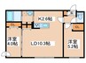 CHIARO　SAPPORO 2LDKの間取り