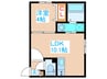 FUTABA SQUARE N21 1LDKの間取り