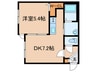 ホロムア美園 1DKの間取り
