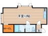 プラザ福住 1Rの間取り