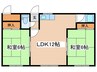 田中マンション 2LDKの間取り