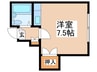 シャトレ麻生 1Rの間取り
