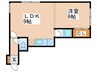 コ－ト月寒 1LDKの間取り