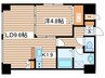 藤井ビル北１１条 1LDKの間取り