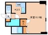 藤井ビル北１１条 1Kの間取り