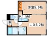リージェントN札幌 1LDKの間取り