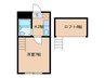 クィ－ン南５条 1Kの間取り