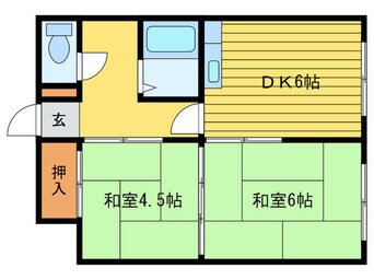 間取図 パークサイド６１８